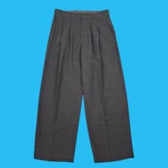 Stein Wool Silk Wide Straight Trousers S - メルカリ