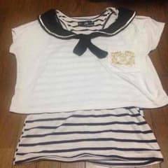 Ank Rouge セーラーシャツ ボーダータンクトップのサムネイル