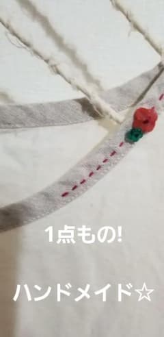 ハンドメイド♪1点物♪ナチュラル綿麻プルオーバー　ブラウス※。.:*:・'°☆のサムネイル