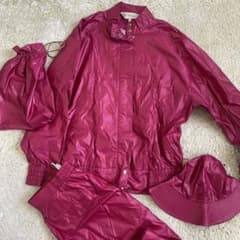 90s クリスチャンディオール スポーツ セットアップ レインウエア 赤 MS 90s クリスチャンディオール スポーツ セットアップ レインウエア 赤