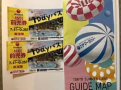 再々値下げしました！【即購入可能！】東京サマーランド　1日券　チケット　2枚のサムネイル