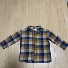 H&M チェック柄 長袖シャツ 2Tのサムネイル
