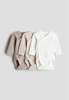 H&M リブ編みロンパース 3枚セット US 3Mのサムネイル