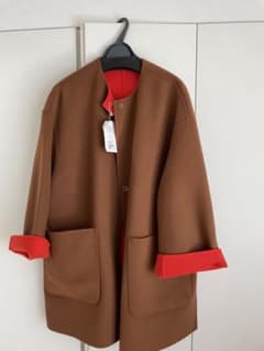 【kana様専用】【新品・タグ付き】バイカラーミドルリバーコート 36サイズのサムネイル