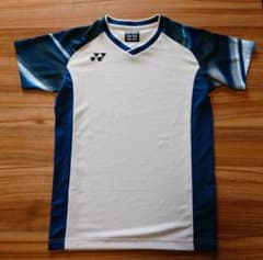 YONEX バドミントンシャツ JP SS ホワイト/ブルーのサムネイル