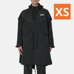 美品 sacai × NIKE 22AW トレンチジャケット コート XS 黒のサムネイル
