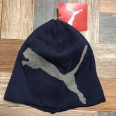 PUMA ニット帽　ネイビーのサムネイル