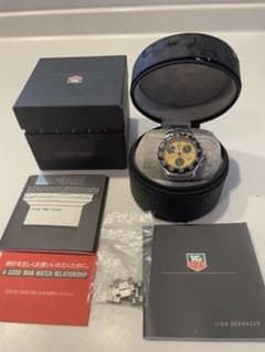 TAG HEUER 4000 クロノグラフ CA1212 黄文字盤 箱付 TAG HEUER 4000 クロノグラフ CA1212 黄文字盤 箱付 - メルカリ