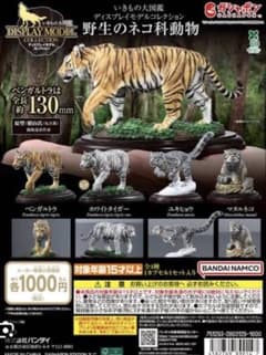 いきもの大図鑑ディスプレイモデルコレクション 野生のネコ科動物 ベンガルトラのサムネイル