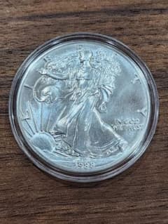 イーグル銀貨 1988年 ウォーキングリバティ 1オンス oz 記念硬貨