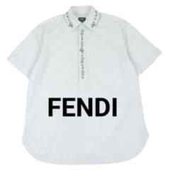 FENDI 2023ss ビジュー装飾半袖シャツ サイズ３９ オーバーサイズ FENDI 2023ss ビジュー装飾半袖シャツ サイズ39 オーバーサイズ
