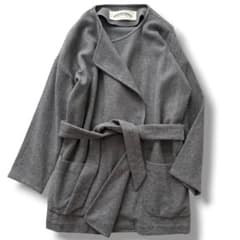 アーツアンドサイエンス★カシミヤ★ゆったりハーフガウンコート★グレー