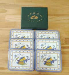 JASON COASTERS コースター 6枚セット　鳥 フルーツ柄のサムネイル