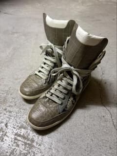 emporio armani パイソン柄ビッグ シュータン ハイカットスニーカー 