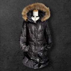 Y2K グランジ フェアリーグランジ ギミック ファーフード ダウンコート