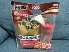 ザバス　ホエイプロテイン100 ココア味　シェイカー付きのサムネイル