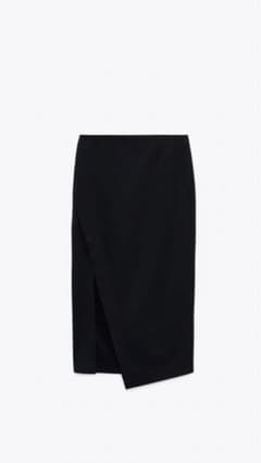 ZARA スリット入り　ミディスカートのサムネイル