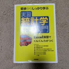 実習統計学入門 : 初歩からしっかり学ぶ : Excel演習でぐんぐん力がつくのサムネイル