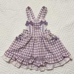 美品♡ ShirleyTemple 紫 ギンガムチェック スカート - メルカリ