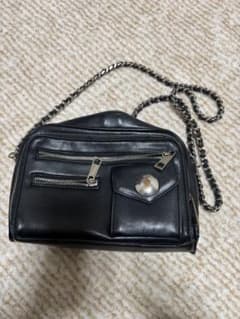 ZARA ブラック ショルダーバッグのサムネイル