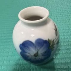 ロイヤルコペンハーゲン ミニフラワーベース 花瓶 磁器製 青い花柄