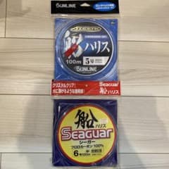SUNLINE フロロカーボン100m5号 & Seaguar100m6号のサムネイル