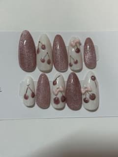 ★現品のみ★ネイルチップ マグネット さくらんぼのサムネイル