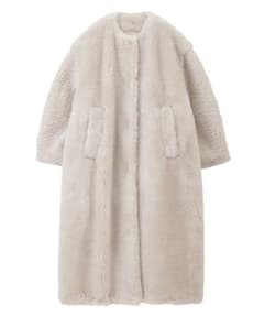 【2/5迄 限定値下げ】CLANE MIX FUR COCOON COATのサムネイル