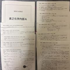 【鉄緑会】夏期講習 高2化学内部A テキスト•解答解説•復習テストセットのサムネイル