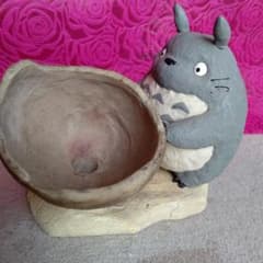 となりのトトロ土器風宝壺 プランター 未使用 箱ありスタジオジブリ レア となりのトトロ土器風宝壺 プランター 未使用 箱ありスタジオ