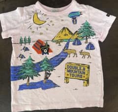 ミキハウス　ダブルビー リゾートプリント　半袖Ｔシャツ　100cmのサムネイル