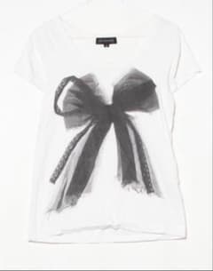 【JILLSTUART】半袖Tシャツ リボン柄 ホワイトのサムネイル