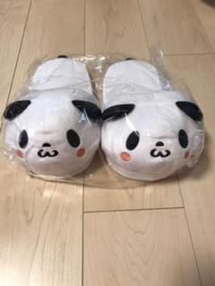 ★値下げ中★お買い物パンダふわもこスリッパのサムネイル