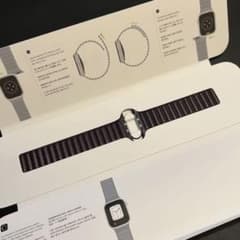 アップル 純正 Apple Watch レザーリンク バンド 45mm S/Mのサムネイル