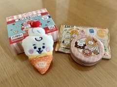 BT21 baby 봉제인형 배지 RJ & Petit Can