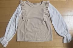 INGNI長袖 ブラウス ベージュ ホワイトのサムネイル