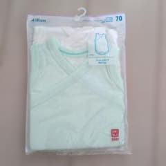 UNIQLO BABY AIRism メッシュ短肌着 2枚組 70のサムネイル