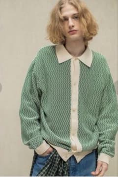 monkey timeCOTTON JACQUARD ニットシャツ(ブラウン) - メルカリ