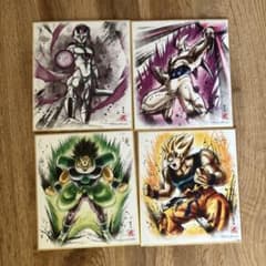 ドラゴンボール 色紙アート4点のサムネイル