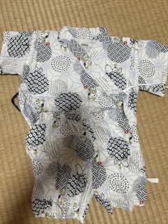 ベビー甚平 幾何学模様 コットン 95cm未満のサムネイル
