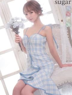 an チェック柄 フィッシュテール キャバドレスのサムネイル