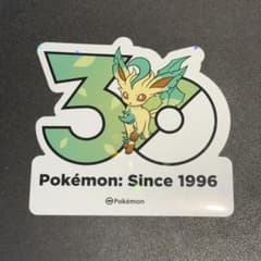ポケモン　韓国限定　30周年ロゴ　ステッカー　リーフィア り*あ様 ポケモン 韓国限定 30周年ロゴ ステッカー リーフィア - メルカリ