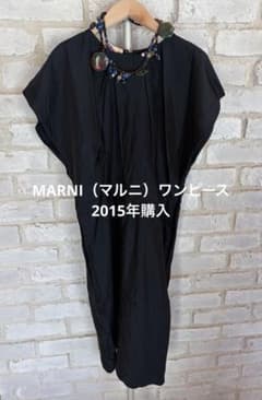 MARNI マルニ アーカイブ ワンピース ブラック シルク混 40 - メルカリ