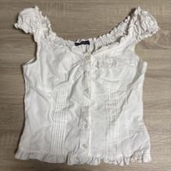 Brandy Melville ホワイト ブラウス ノースリーブのサムネイル