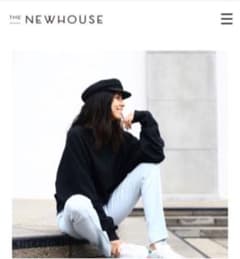 美品　the new house トムボーイスウェット　黒　ロンハーマンのサムネイル
