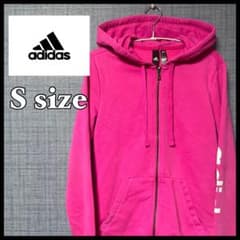 adidas パーカー　古着　冬　ピンク　レディース　S sizeのサムネイル