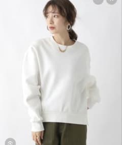 LEPSIM 裾ZIPプルオーバートレーナー　オフホワイトのサムネイル