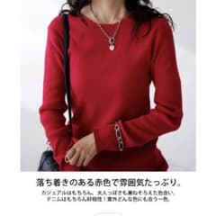 Antiqua クルーネックリブニットのサムネイル