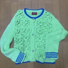 OLLEBOREBLA アルベロベロ 立体花モチーフ ニットカーディガンのサムネイル