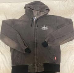 King Logo Vintage Denim Hoodie Lのサムネイル